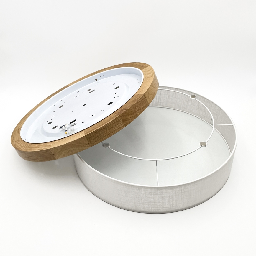 Brilagi - Plafonnier LED BELLADONNA LED/36W/230V ø 50 cm blanc/chêne