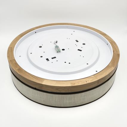 Brilagi - Plafonnier LED BELLADONNA LED/36W/230V Ø 50 cm crème/chêne