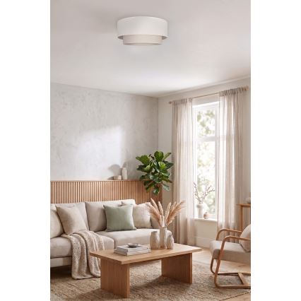 Brilagi - Plafonnier LED BOHO ECO 1xE27/10W/230V Ø 40 cm crème