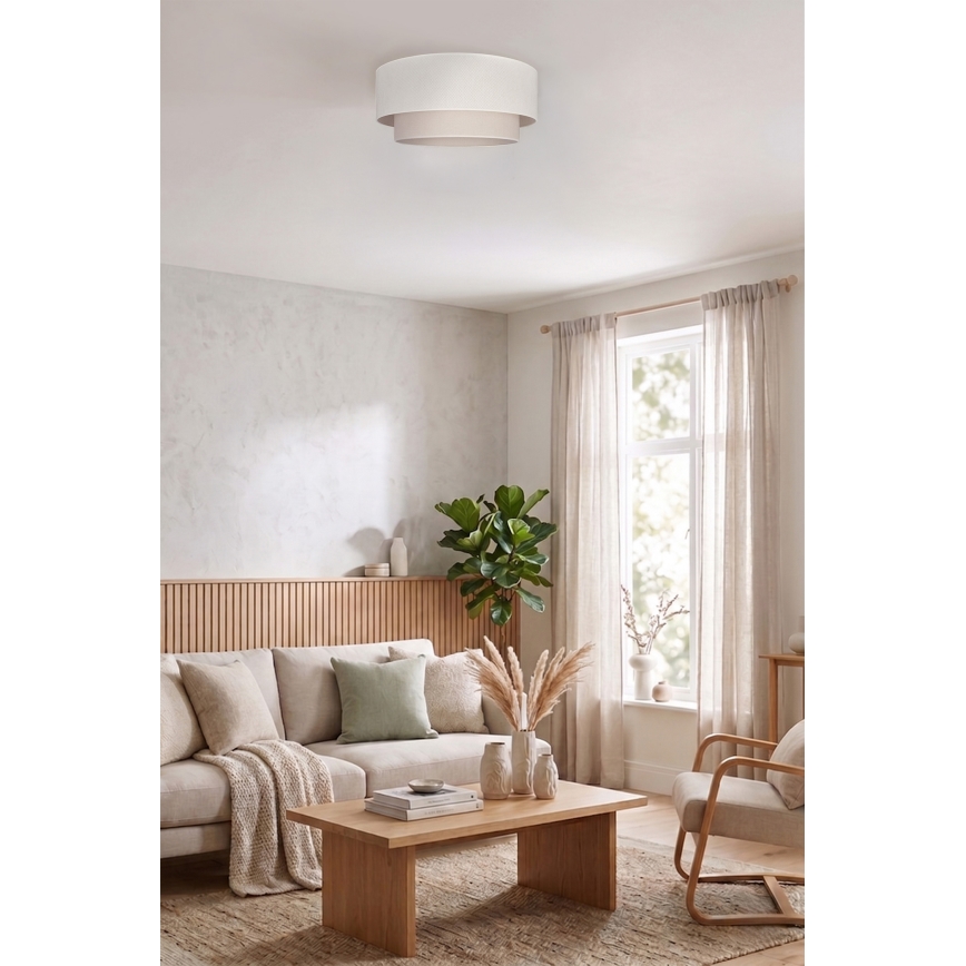 Brilagi - Plafonnier LED BOHO ECO 1xE27/10W/230V Ø 40 cm crème