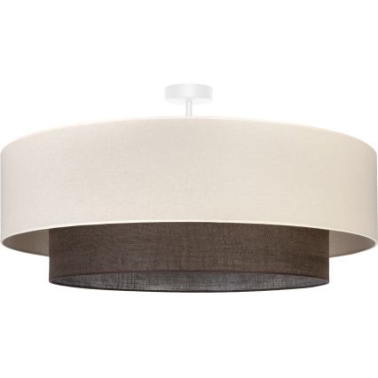 Brilagi - Plafonnier LED BOHO STYLE 3xE27/15W/230V Ø 80 cm crème/marron