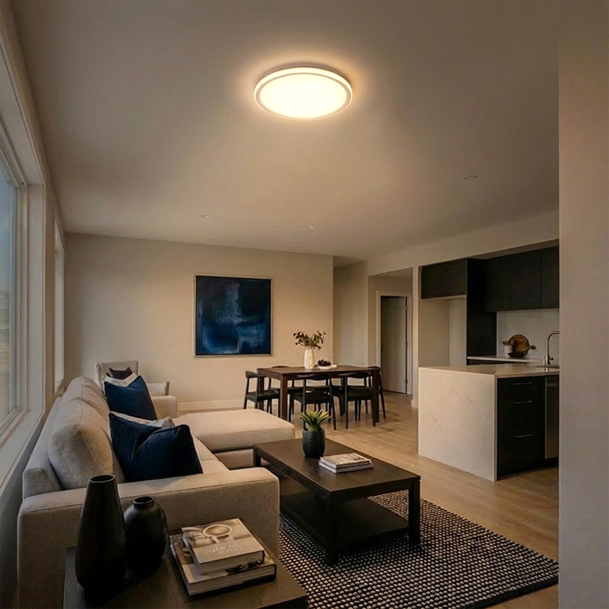 Brilagi - Plafonnier LED CARLOS, 24 W / 230 V, Ø 40 cm, blanc