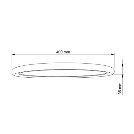 Brilagi - Plafonnier LED CARLOS, 24 W / 230 V, Ø 40 cm, blanc