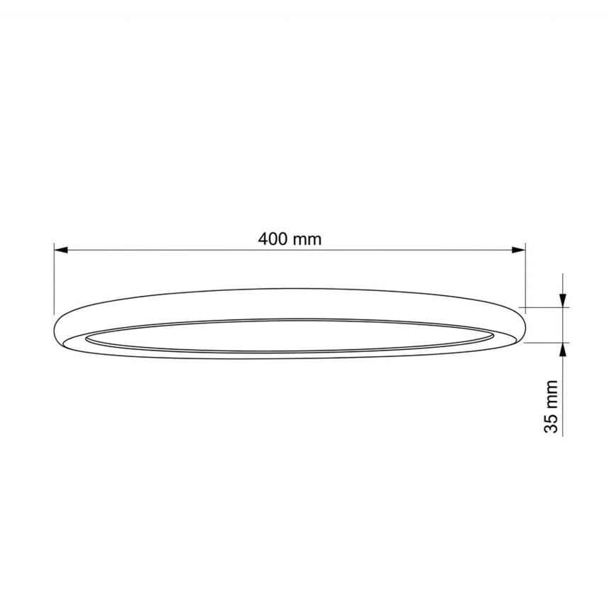 Brilagi - Plafonnier LED CARLOS, 24 W / 230 V, Ø 40 cm, blanc