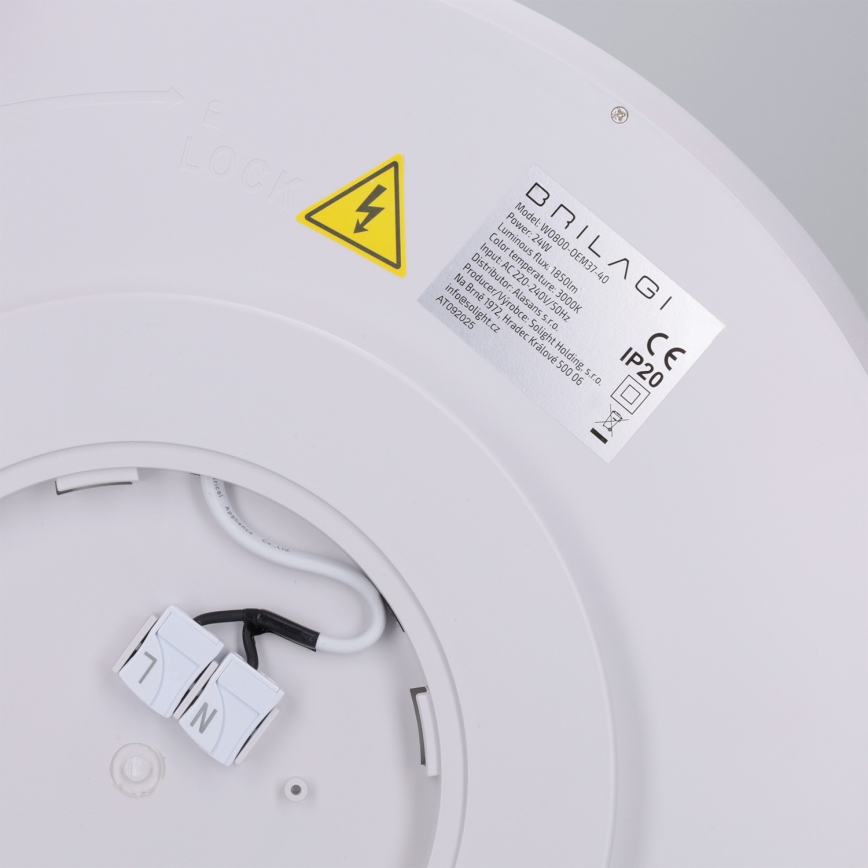 Brilagi - Plafonnier LED CARLOS LED/24W/230V Ø 40 cm blanc