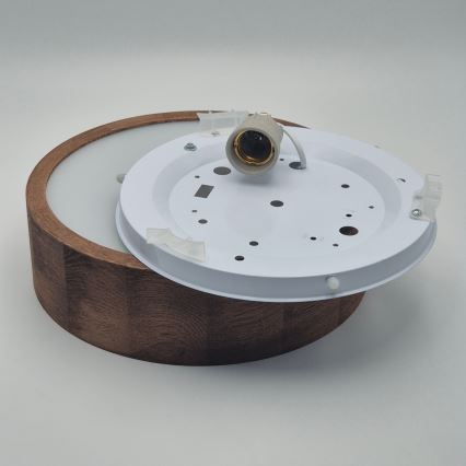 Brilagi - Plafonnier LED CARVALHO 1xE27/15W/230V chêne/cerisier Ø 27 cm