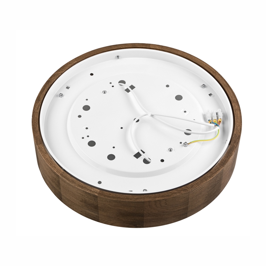Brilagi - Plafonnier LED CARVALHO 2xE27/15W/230V chêne/noyer Ø 37 cm