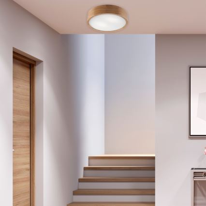 Brilagi - Plafonnier LED CARVALHO 2xE27/15W/230V en chêne Ø 37,5 cm