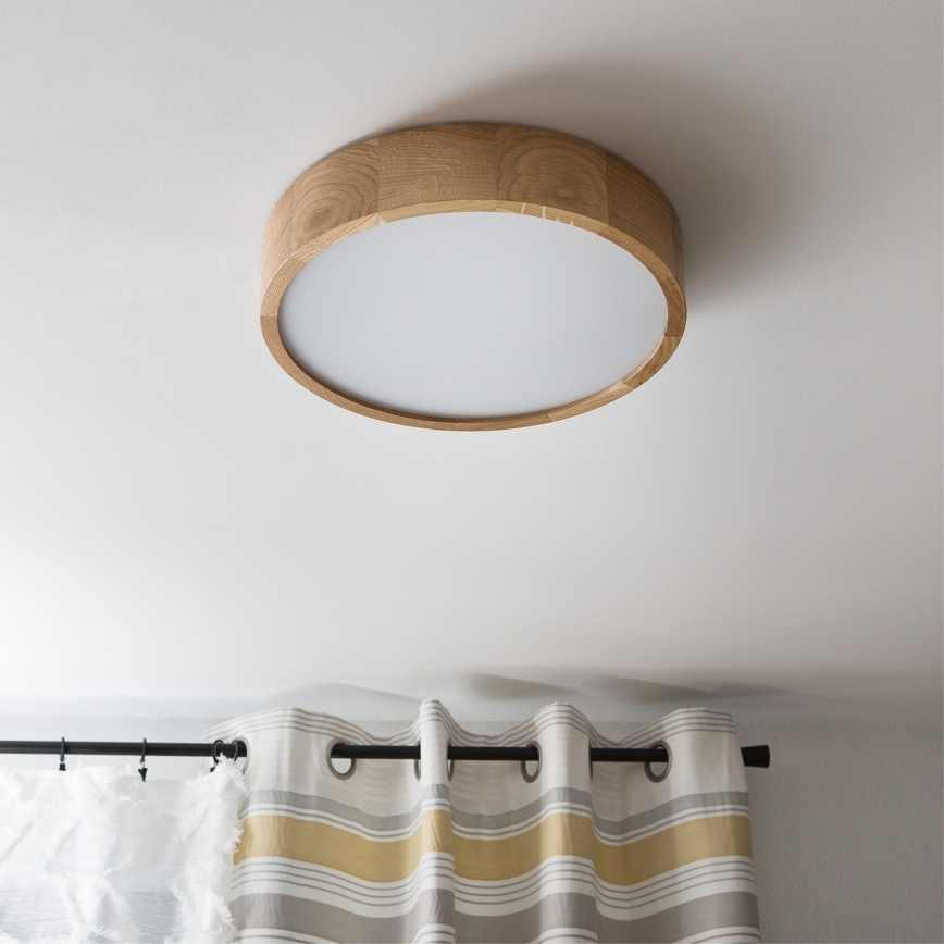 Brilagi - Plafonnier LED CARVALHO 2xE27/15W/230V en chêne Ø 37,5 cm