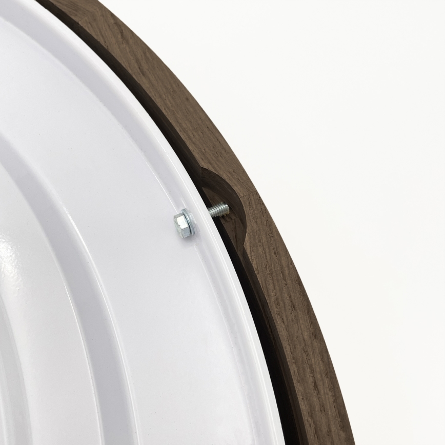 Brilagi - Plafonnier LED CARVALHO 4xE27/60W/230V chêne noyer Ø 57,5 cm