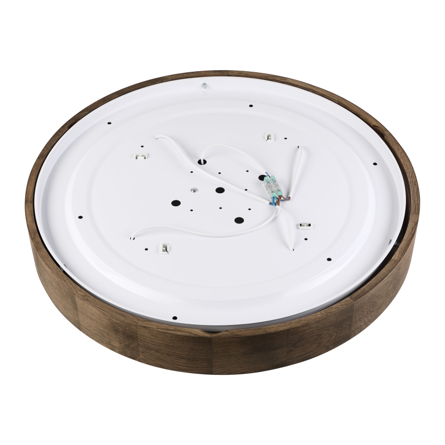 Brilagi - Plafonnier LED CARVALHO 4xE27/60W/230V chêne noyer Ø 57,5 cm