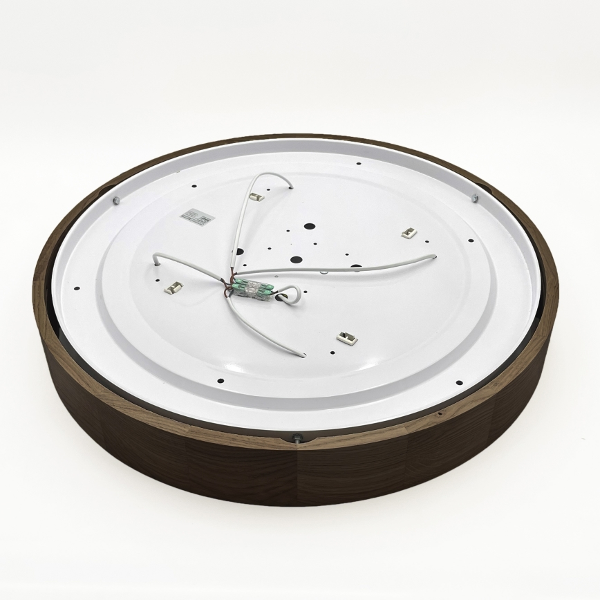 Brilagi - Plafonnier LED CARVALHO 4xE27/60W/230V chêne noyer Ø 57,5 cm