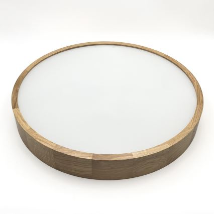 Brilagi - Plafonnier LED CARVALHO 4xE27/60W/230V chêne Ø 57,5 cm