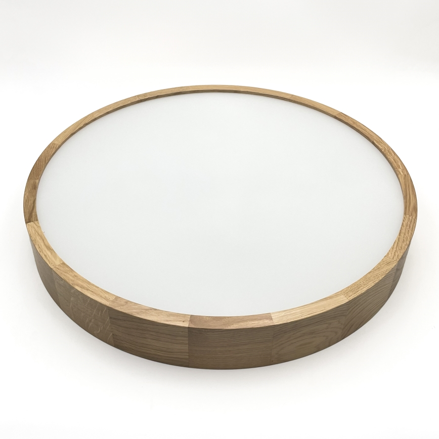 Brilagi - Plafonnier LED CARVALHO 4xE27/60W/230V chêne Ø 57,5 cm