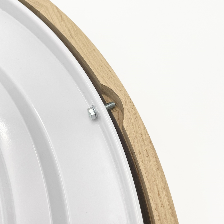Brilagi - Plafonnier LED CARVALHO 4xE27/60W/230V chêne Ø 57,5 cm