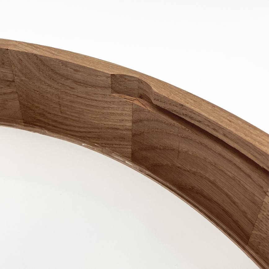 Brilagi - Plafonnier LED CARVALHO 4xE27/60W/230V, finition chêne/cerisier, Ø 57,5 cm