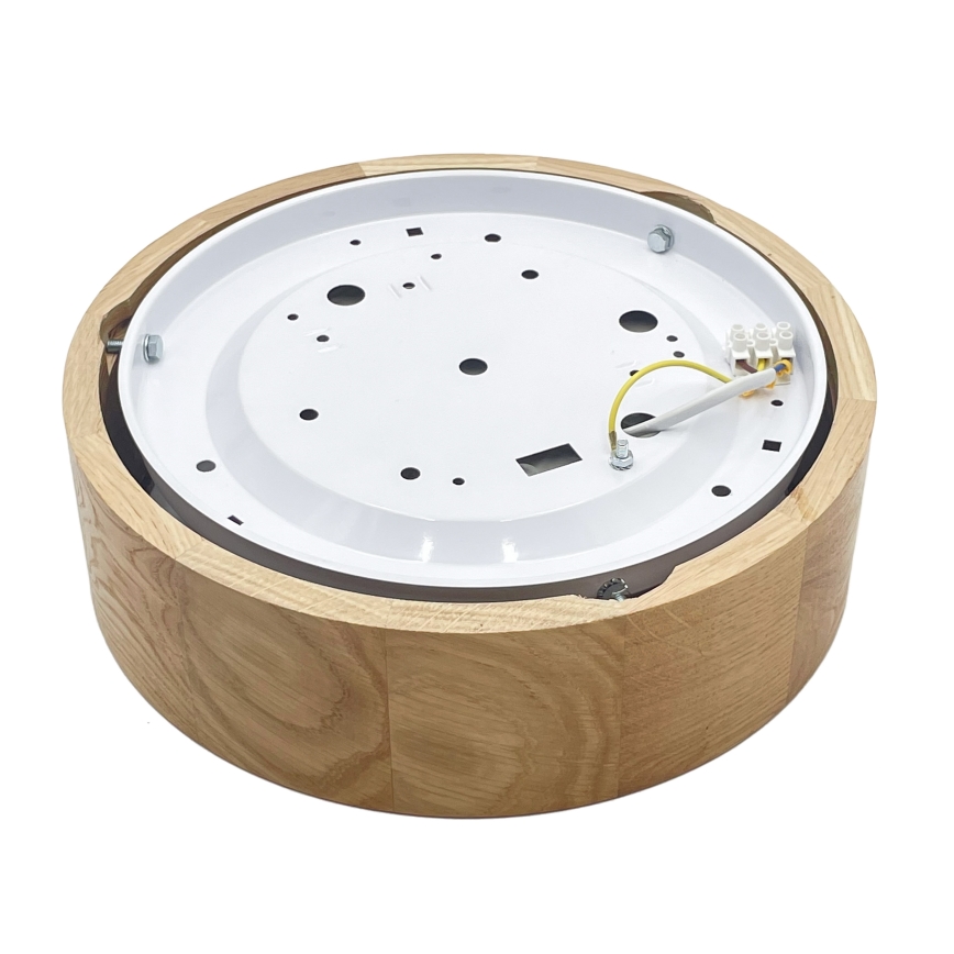 Brilagi - Plafonnier LED CARVALHO LED/20W/230V chêne Ø 27,5 cm