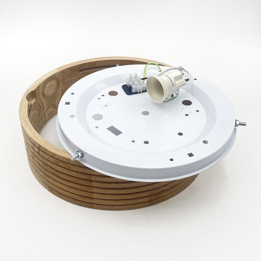 Brilagi - Plafonnier LED CARVALHO MODERN 1xE27/60W/230V Ø 27,5 cm chêne