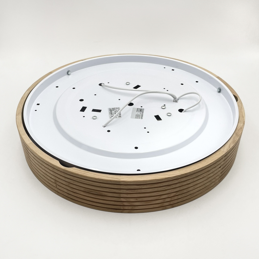 Brilagi - Plafonnier LED CARVALHO MODERN 3xE27/60W/230V Ø 47,5 cm chêne