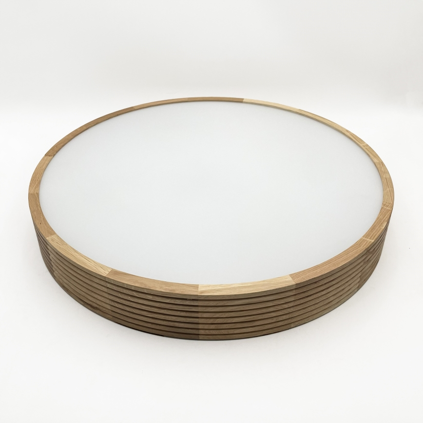 Brilagi - Plafonnier LED CARVALHO MODERN, 4x E27 (max. 60 W) / 230 V, finition chêne, Ø 57,5 cm