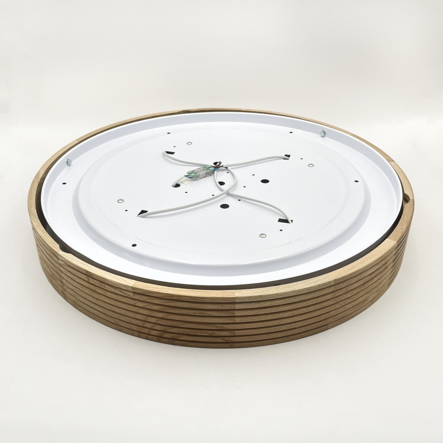 Brilagi - Plafonnier LED CARVALHO MODERN, 4x E27 (max. 60 W) / 230 V, finition chêne, Ø 57,5 cm