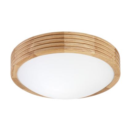 Brilagi - Plafonnier LED CARVALHO MODERN SLIM 1xE27/60W/230V Ø 27,5 cm chêne