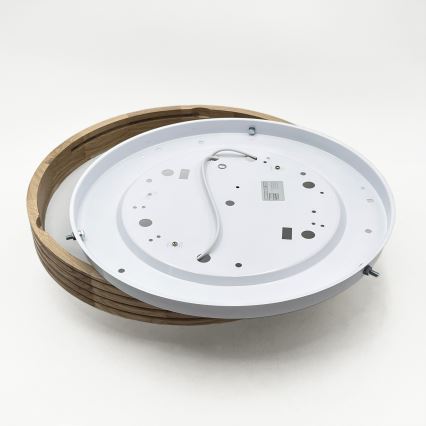 Brilagi - Plafonnier LED CARVALHO MODERN SLIM 2xE27/60W/230V Ø 37,5 cm chêne
