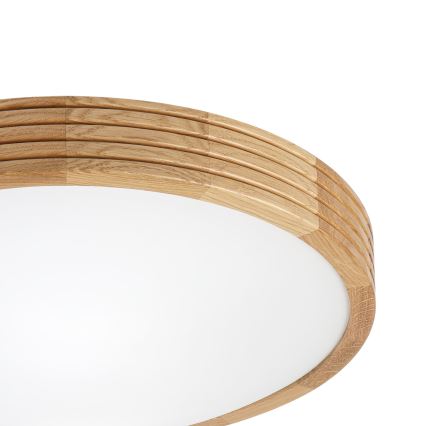 Brilagi - Plafonnier LED CARVALHO MODERN SLIM 2xE27/60W/230V Ø 37,5 cm chêne
