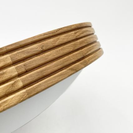 Brilagi - Plafonnier LED CARVALHO MODERN SLIM 2xE27/60W/230V Ø 37,5 cm chêne