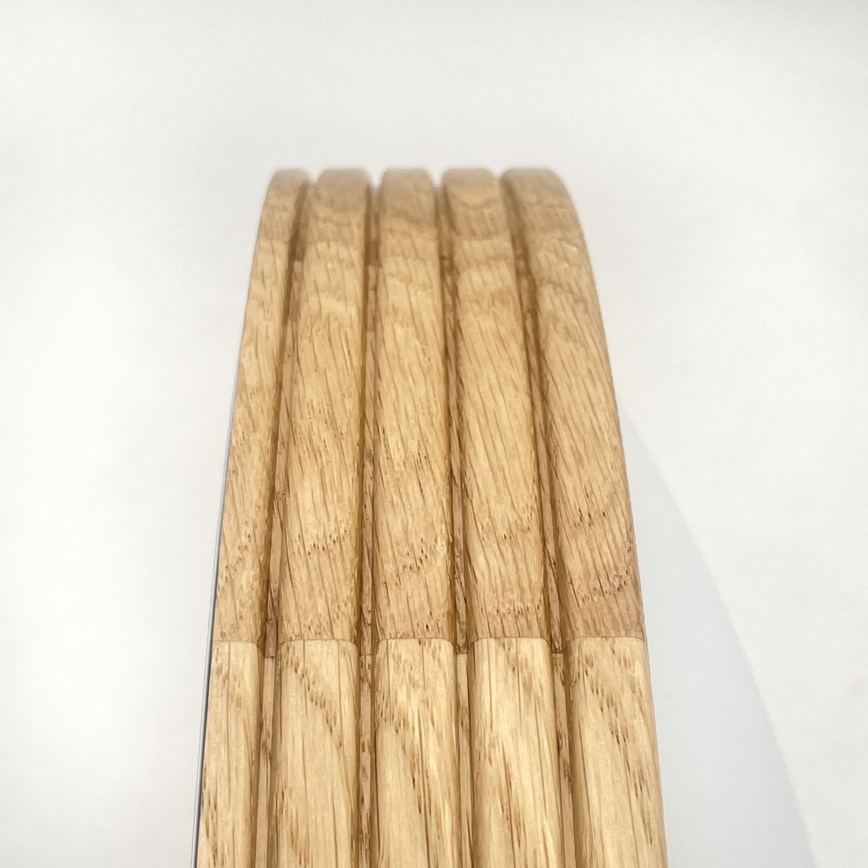 Brilagi - Plafonnier LED CARVALHO MODERN SLIM 2xE27/60W/230V Ø 37,5 cm chêne