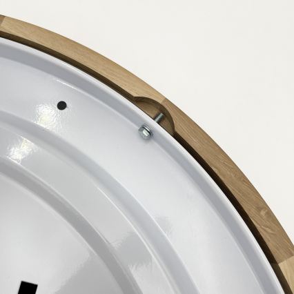 Brilagi - Plafonnier LED CARVALHO MODERN SLIM 3xE27/60W/230V Ø 47,5 cm chêne