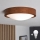 Brilagi - Plafonnier LED CARVALHO SLIM 1xE27/15W/230V chêne cerisier Ø 27 cm