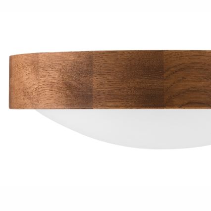 Brilagi - Plafonnier LED CARVALHO SLIM 1xE27/60W/230V chêne cerise d. 27 cm