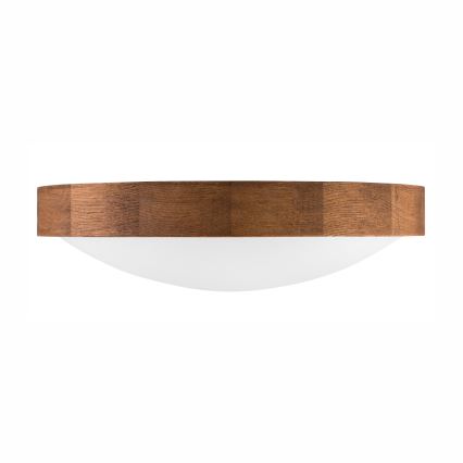 Brilagi - Plafonnier LED CARVALHO SLIM 2xE27/15W/230V finition chêne/cerisier Ø 37 cm