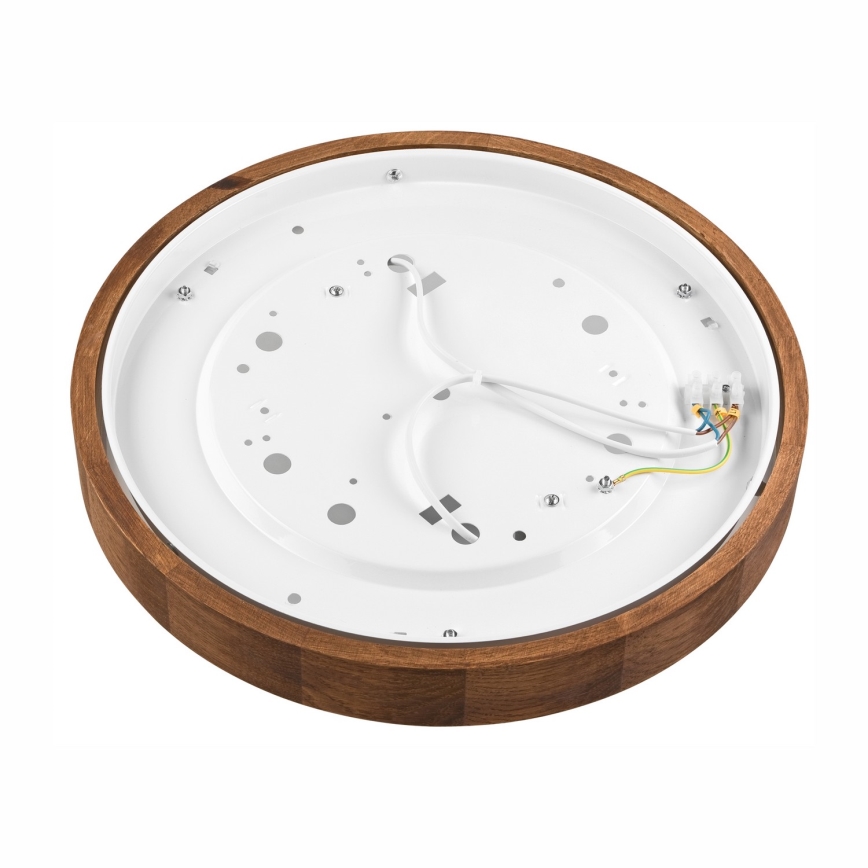 Brilagi - Plafonnier LED CARVALHO SLIM 2xE27/15W/230V finition chêne/cerisier Ø 37 cm
