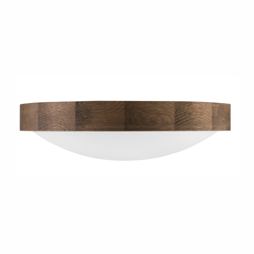 Brilagi - Plafonnier LED CARVALHO SLIM 2xE27/60W/230V chêne noyer d. 37 cm