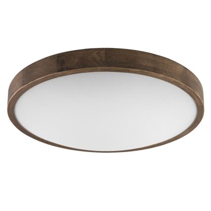 Brilagi - Plafonnier LED CARVALHO SLIM 3xE27/15W/230V chêne/noyer Ø 47 cm