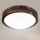Brilagi - Plafonnier LED CARVALHO SLIM SMOKEY LED/20W/230V chêne Ø 27,5 cm