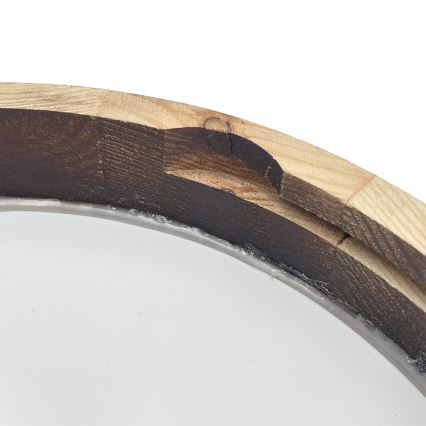 Brilagi - Plafonnier LED CARVALHO SLIM SMOKEY LED/20W/230V chêne Ø 27,5 cm