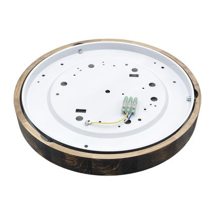 Brilagi - Plafonnier LED CARVALHO SLIM SMOKEY LED/36W/230V chêne Ø 37,5 cm
