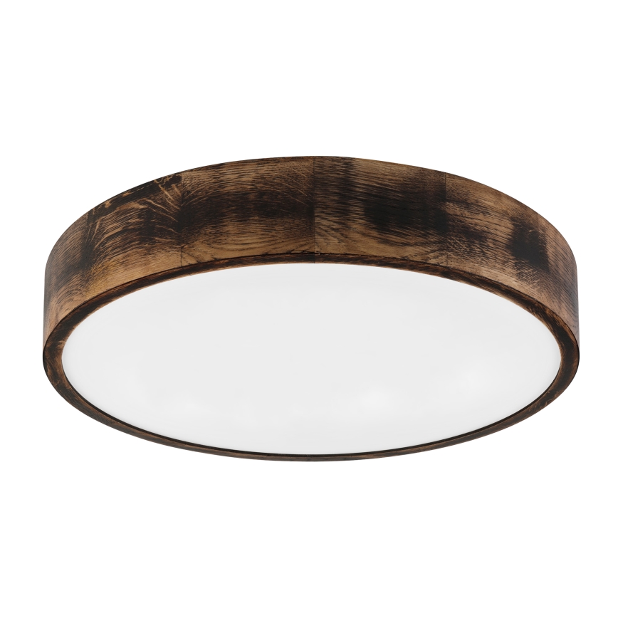 Brilagi - Plafonnier LED CARVALHO SMOKEY LED/36W/230V chêne Ø 47,5 cm