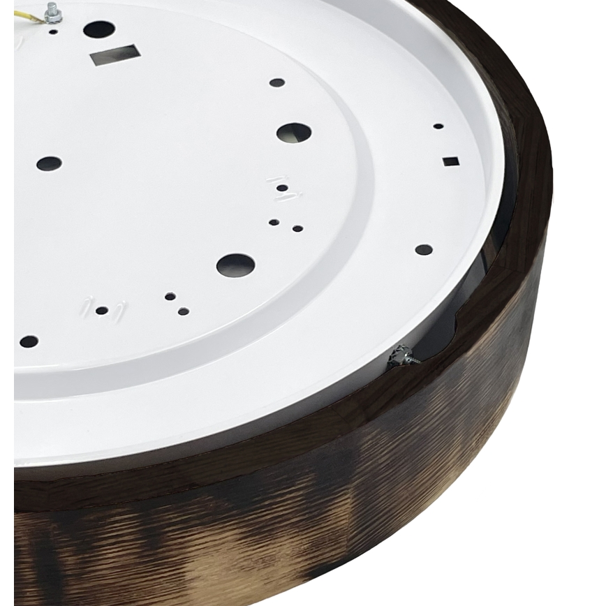 Brilagi - Plafonnier LED CARVALHO SMOKEY LED/36W/230V chêne Ø 47,5 cm