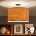 Brilagi - Plafonnier LED CERIA, 1 x E27, 60 W, 230 V, Ø 45 cm, noir/beige