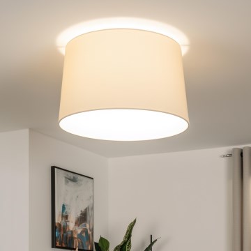 Brilagi - Plafonnier LED CERIA 1xE27/40W/230V Ø 45 cm beige