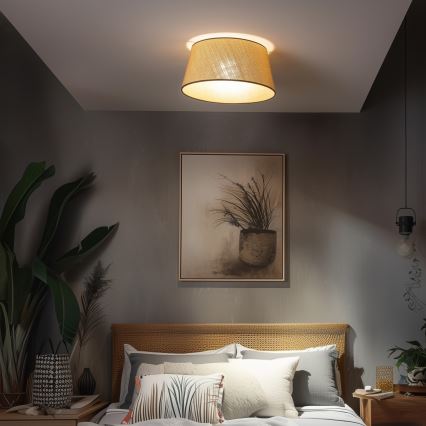 Brilagi - Plafonnier LED CERIA 1xE27/40W/230V Ø 50 cm beige