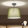 Brilagi - Plafonnier LED CERIA 1xE27/60W/230V diam. 30 cm noir/vert