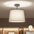 Brilagi - Plafonnier LED CERIA 1xE27/60W/230V Ø 30 cm noir/gris