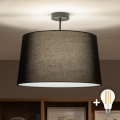 Brilagi - Plafonnier LED CERIA 1xE27/60W/230V Ø 45 cm noir