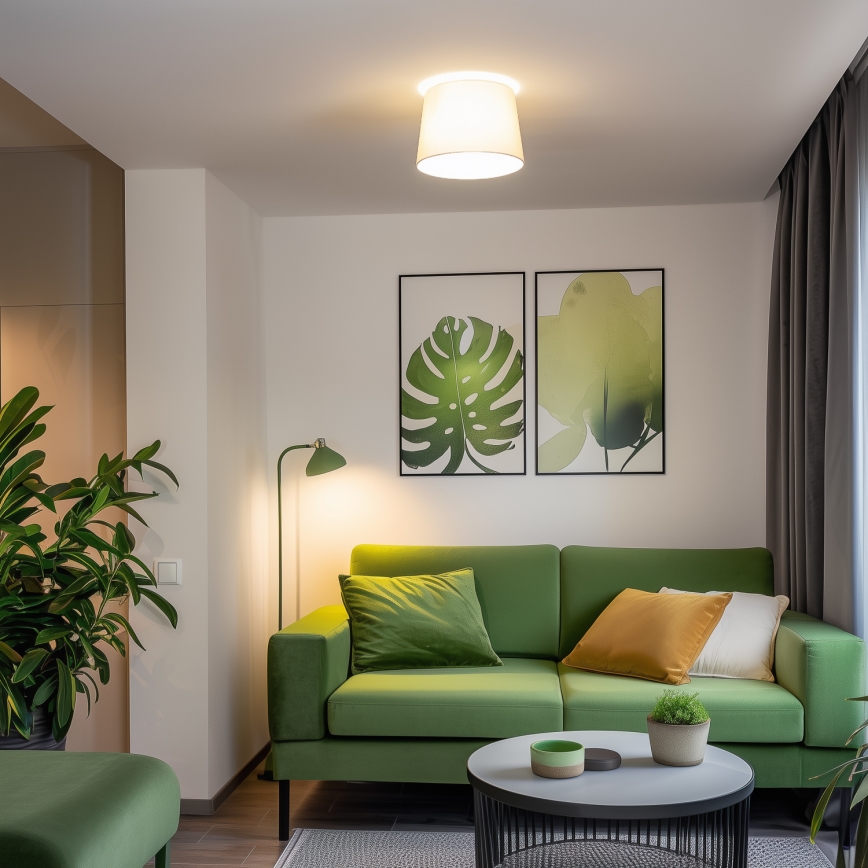 Brilagi - Plafonnier LED CERIA à montage en surface 1xE27/40W/230V Ø 30 cm beige