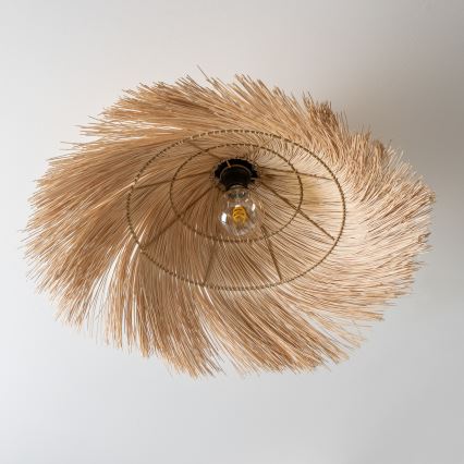 Brilagi - Plafonnier LED CERIA BOHO 1xE27/40W/230V diam. 100 cm en rotin